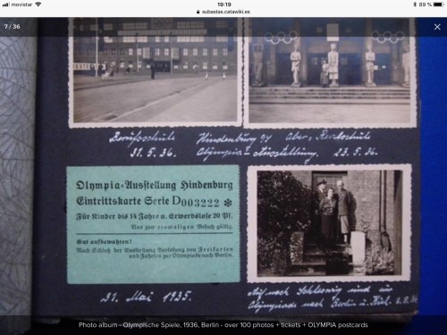 Album photo avec 100 photos 1936 olympique allemande famille 1918