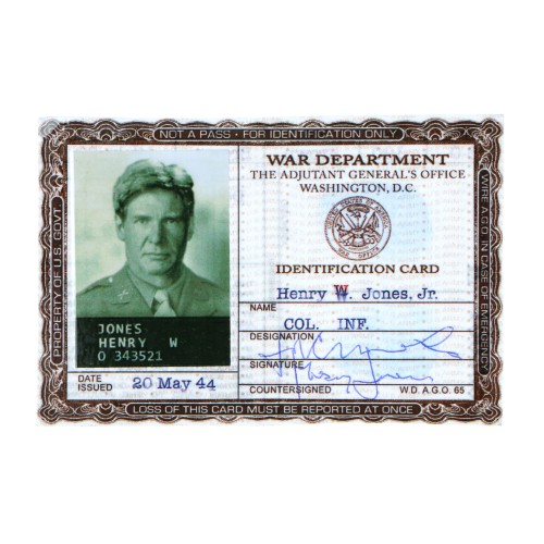 Carnet militar Indiana Jones (réplica)