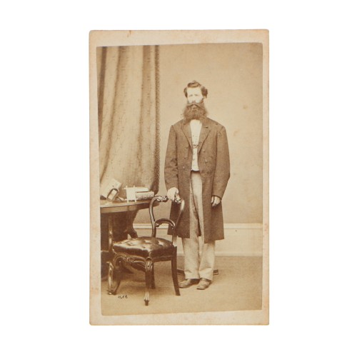 Carte de visite con estereoscopio