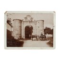 Carte de visite Carro con caballo en monumento 1904