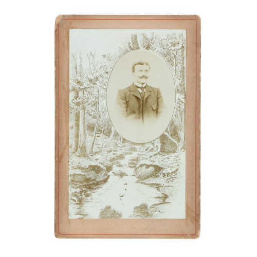 Cabinet Card retrato Hombre