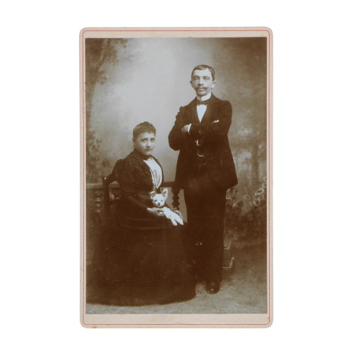 Cabinet Card retrato pareja - Roger Martinon