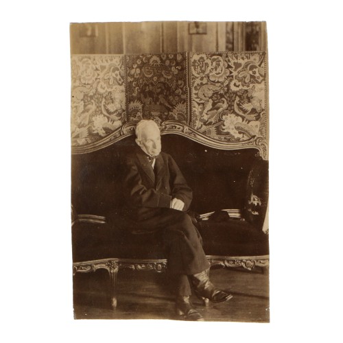 Cabinet Card retrato anciano