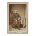 Cabinet card retrato sacerdote - Atelier Rafael - Hernals