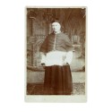 Cabinet card retrato cardenal - Fotografo Louis Blettery