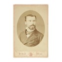 Cabinet card retrato hombre - Fotografo Blanc