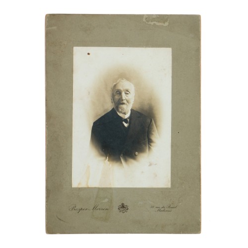 Cabinet Card retrato anciano - Prosper Morren