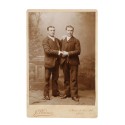 Cabinet Card retrato hermanos - Fotografo J. Planus