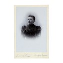 Cabinet Card retrato mujer - Fotografo Edouard Morren