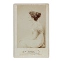 Cabinet Card retrato mujer de Fred Slocombe - Franz Hanfstaengl