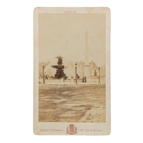 Carte de visite - Place de la Coneorde - Henri Guerard