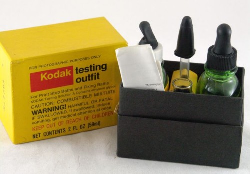 Kodak chemical laboratory revealed contrivance (testing outfit)