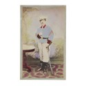 J'allumai carte de visite Cuba Militaire portrait