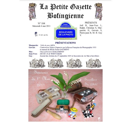 Revista 'La Petite Gazette Bofingienne' Nº 104 - 4 mayo 2011