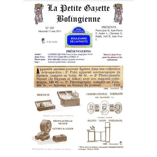 Revista 'La Petite Gazette Bofingienne' Nº 105 - 11 mayo 2011