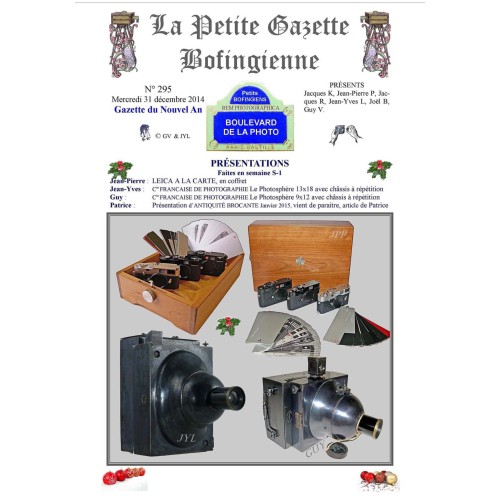 Revista 'La Petite Gazette Bofingienne' Nº 295 - Edición especial Año Nuevo - 31 diciembre 2014