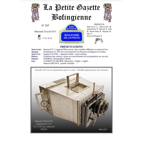 Revista 'La Petite Gazette Bofingienne' Nº 297 - 14 enero 2015