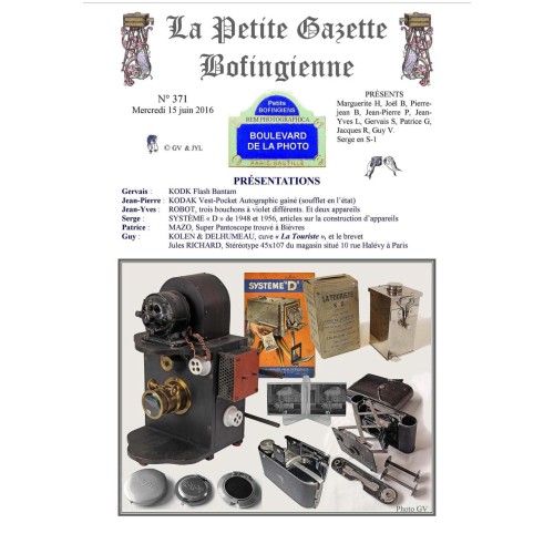 Revista 'La Petite Gazette Bofingienne' Nº 371 - 15 junio 2016