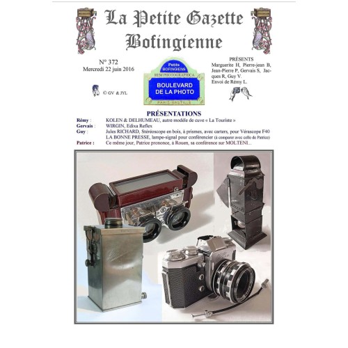 Revista 'La Petite Gazette Bofingienne' Nº 372 - 22 junio 2016