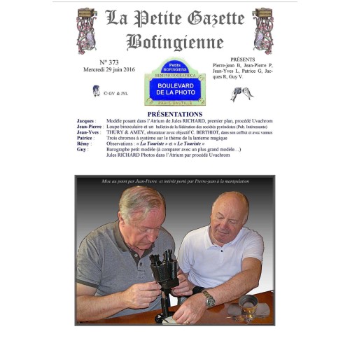 Revista 'La Petite Gazette Bofingienne' Nº 373 - 29 junio 2016