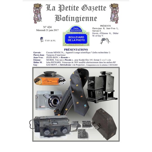 Revista 'La Petite Gazette Bofingienne' Nº 424 - 21 junio 2017