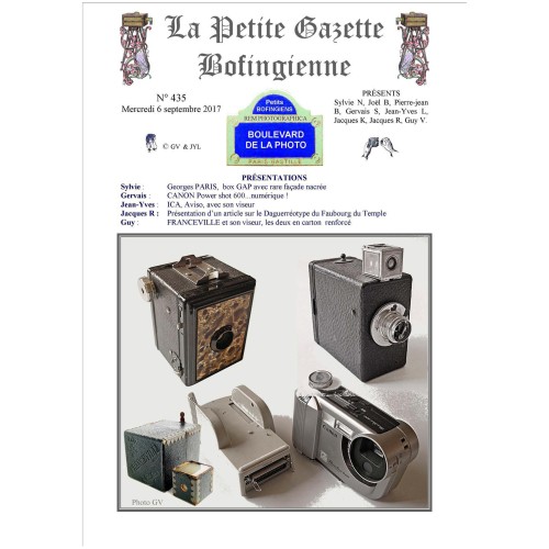 Revista 'La Petite Gazette Bofingienne' Nº 435 - 6 septiembre 2017