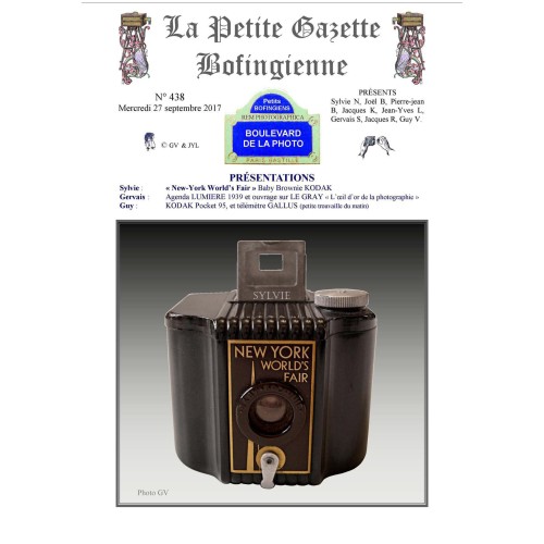 Revista 'La Petite Gazette Bofingienne' Nº 438 - 27 septiembre 2017