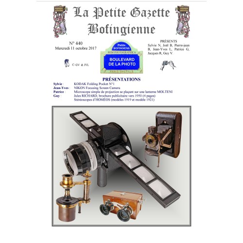 Revista 'La Petite Gazette Bofingienne' Nº 440 - 11 octubre 2017