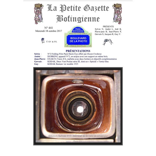 Revista 'La Petite Gazette Bofingienne' Nº 441 - 18 octubre 2017