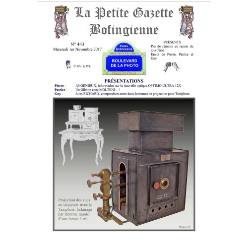 Revista 'La Petite Gazette Bofingienne' Nº 443 - 1 noviembre 2017