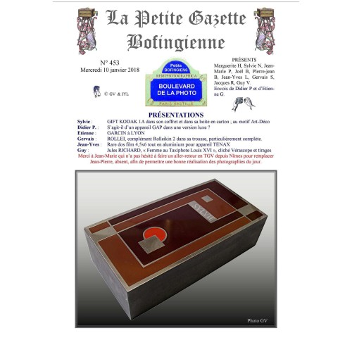 Revista 'La Petite Gazette Bofingienne' Nº 453 - 10 enero 2018