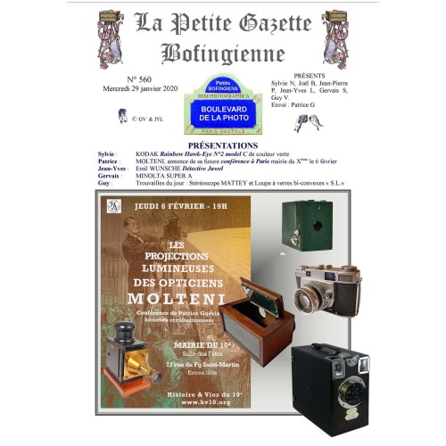 Revista 'La Petite Gazette Bofingienne' Nº 560 - 29 enero 2020