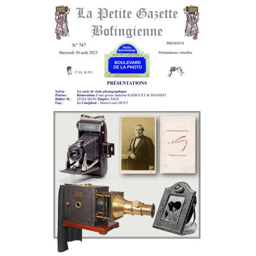 Revista 'La Petite Gazette Bofingienne' Nº 747 - 30 agosto 2023