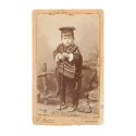 Carte de visite niño vestido de pastor de Rafael Areñas