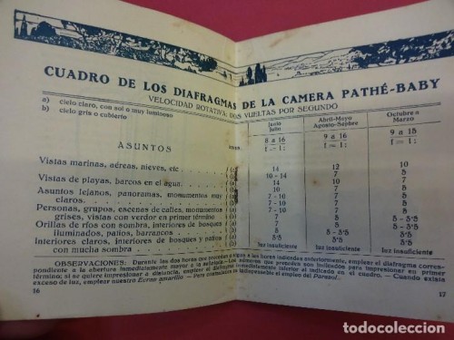 Libreto instrucciones Pathe Baby en español