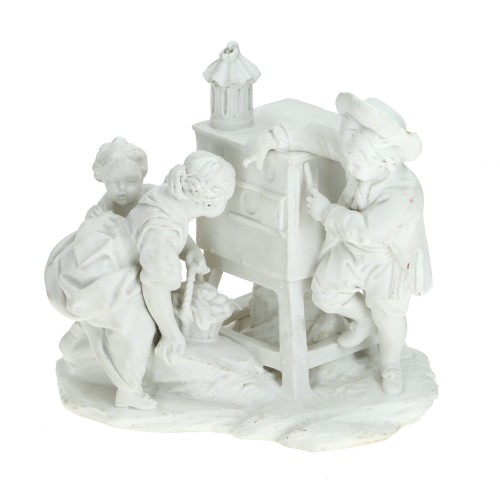 Figura porcelana biscuit Linterna Magica La Curiosité