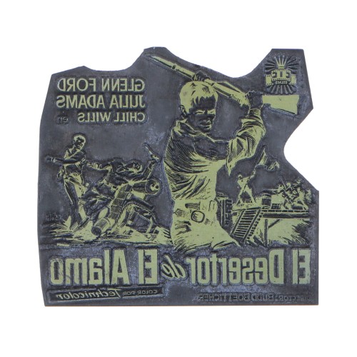 Placa de impresión - El desertor de el Alamo
